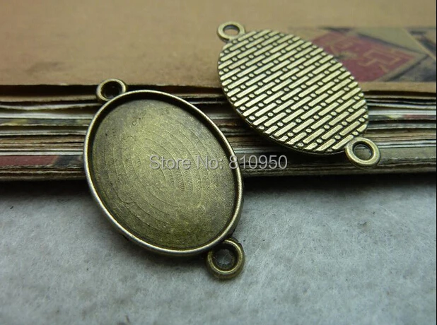 60pcs 20x35mm Inner Size:18x25mm Alloy/Metal Antique Bronze Oval Blank Double Pendant Cameo Cabochon base settings Accessory
60pcs 20x35mm Inner Size:18x25mm Alloy/Metal Antique Bronze Oval Blank Double Pendant Cameo Cabochon base settings Accessory