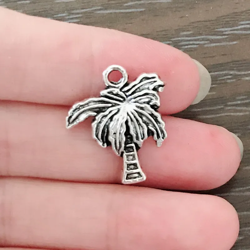 12PCS Bohemian Coconut Tree Charm Zinc Alloy Tropical Coconut Palm Pendant Charm for Bracelet Necklace Earrings Jewelry Making
12PCS Bohemian Coconut Tree Charm Zinc Alloy Tropical Coconut Palm Pendant Charm for Bracelet Necklace Earrings Jewelry Making