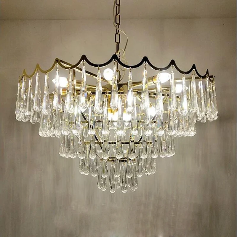Postmodernity Personality Creative Crystal Pendant American Simple Restaurant Bedroom Villa Designer Light luxury Water drop LED
Postmodernity Personality Creative Crystal Pendant American Simple Restaurant Bedroom Villa Designer Light luxury Water drop LED