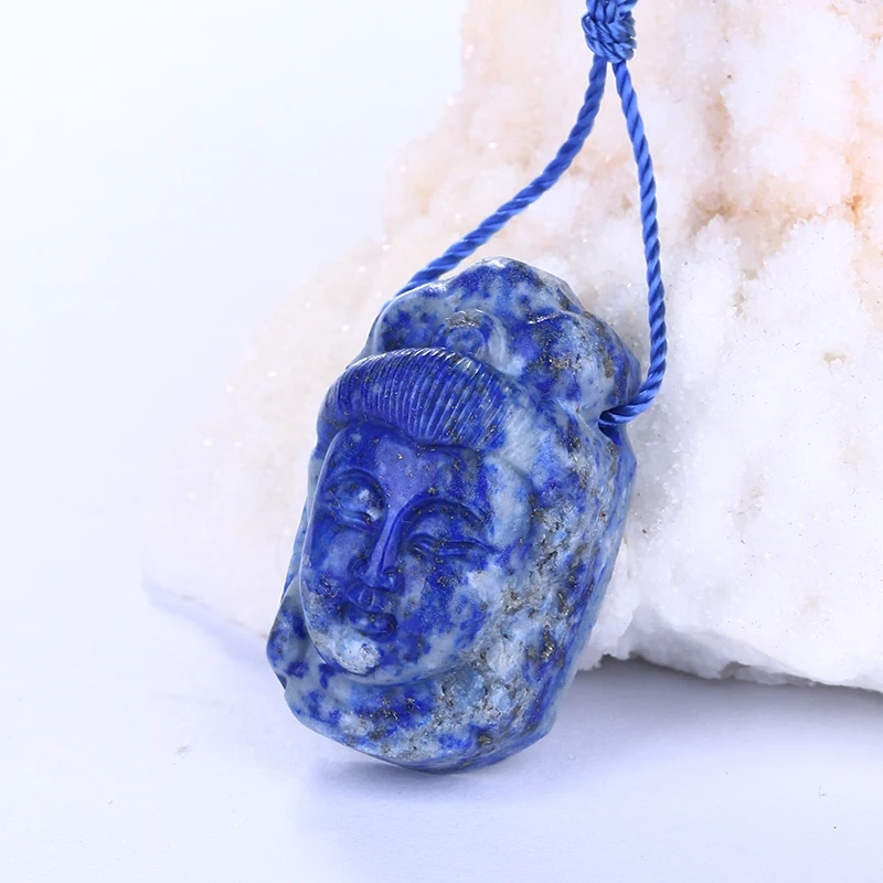 Natural Gemstone Carved Guanyin Head Lapis Lazuli Pendant Bead,29x18x11mm,10.85g
Natural Gemstone Carved Guanyin Head Lapis Lazuli Pendant Bead,29x18x11mm,10.85g