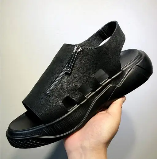 Men's sandals 2018 new summer trend leather Roman sandals personality thick bottom beach shoes fashion zipprs sandals
Men's sandals 2018 new summer trend leather Roman sandals personality thick bottom beach shoes fashion zipprs sandals