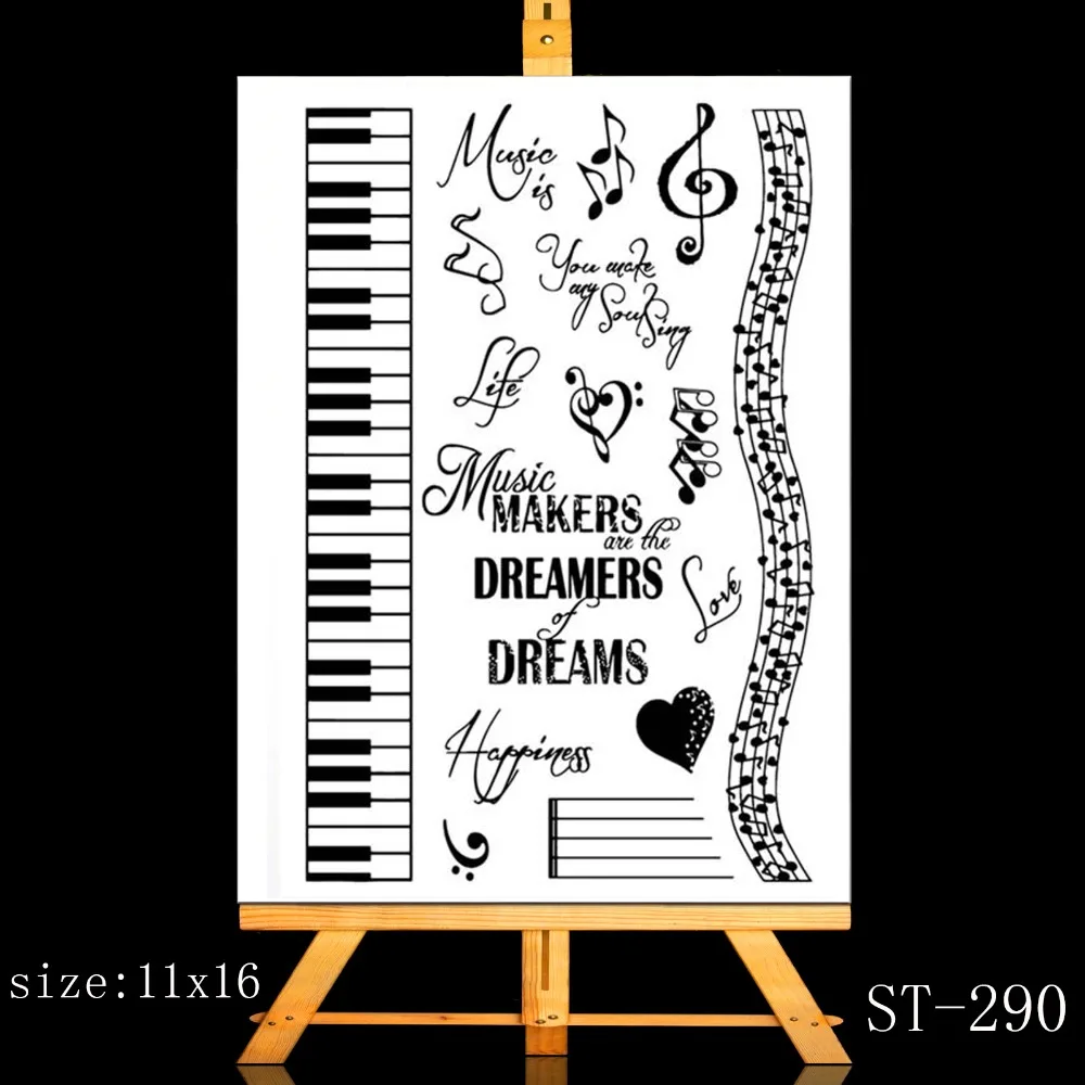 ZhuoAng The sounds of music / piano playing Transparent and Clear Stamp DIY Scrapbooking Album Card Making DIY Decoration Making
ZhuoAng The sounds of music / piano playing Transparent and Clear Stamp DIY Scrapbooking Album Card Making DIY Decoration Making