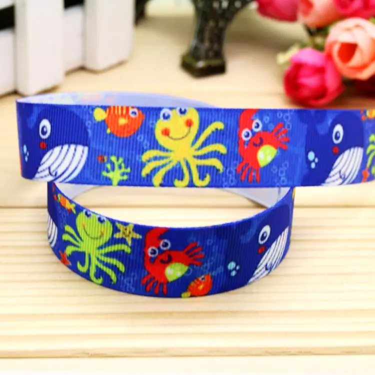 DUWES 7/8'' Free shipping fish sea animas printed grosgrain ribbon hair bow headwear party decoration wholesale OEM 22mm H5297
DUWES 7/8'' Free shipping fish sea animas printed grosgrain ribbon hair bow headwear party decoration wholesale OEM 22mm H5297