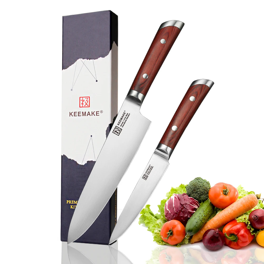 KEEMAKE Professional Utility Chef Knife German 1.4116 Steel Blade Kitchen Knives Set Color Wood Handle Sharp Meat Fruit Cutter
KEEMAKE Professional Utility Chef Knife German 1.4116 Steel Blade Kitchen Knives Set Color Wood Handle Sharp Meat Fruit Cutter
