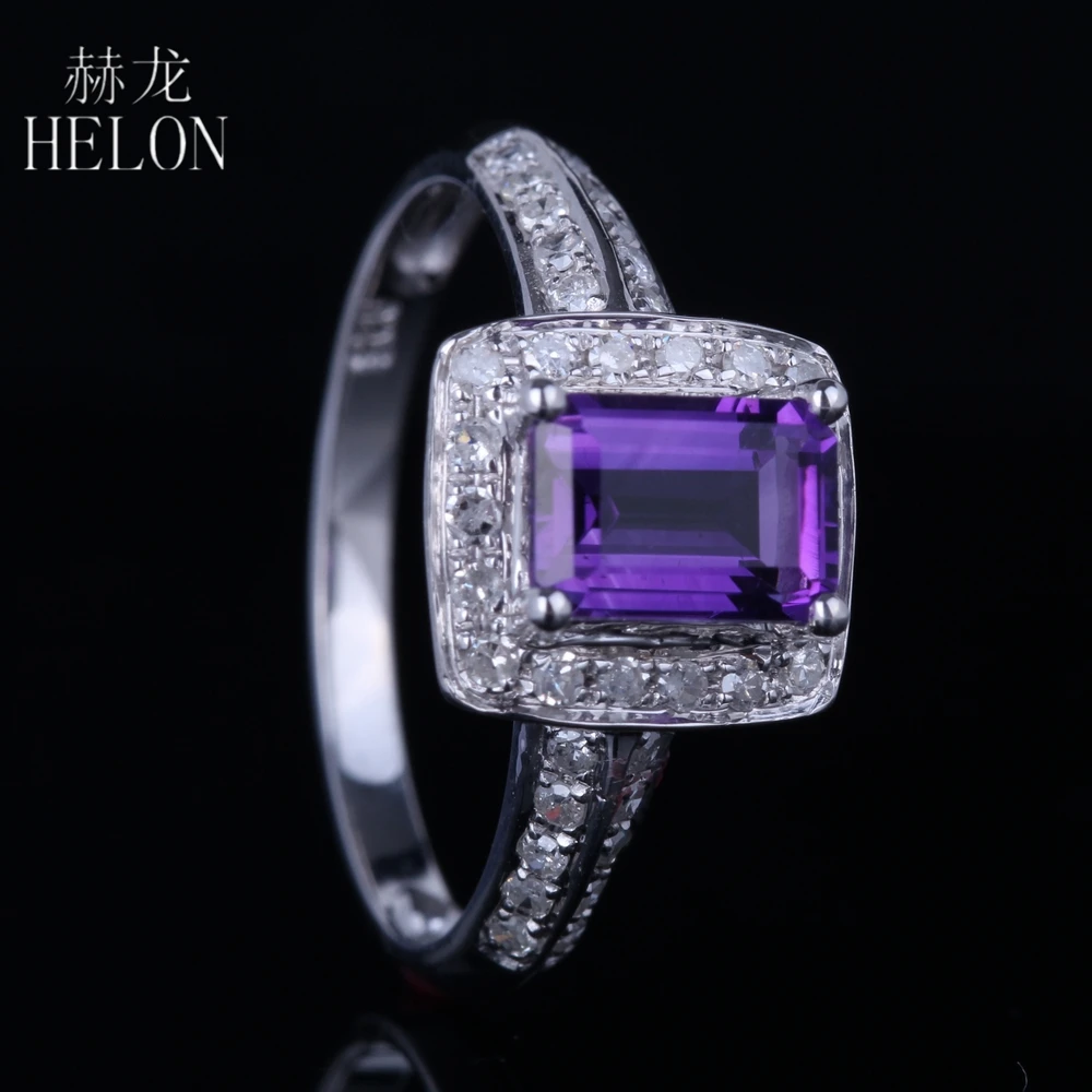 HELON твердое 10K белое золото безупречная Подушка 0.99ct кольцо с натуральным аметистом натуральные бриллианты обручальное свадебное кольцо жен...
HELON твердое 10K белое золото безупречная Подушка 0.99ct кольцо с натуральным аметистом натуральные бриллианты обручальное свадебное кольцо жен...