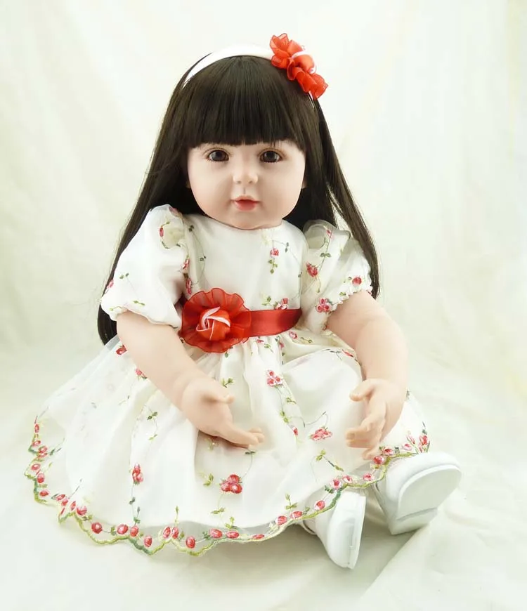 Long hair princess High-end vinyl silicone reborn baby doll toy newborn girl babies doll birthday holiday gift bedtime play hous
Long hair princess High-end vinyl silicone reborn baby doll toy newborn girl babies doll birthday holiday gift bedtime play hous