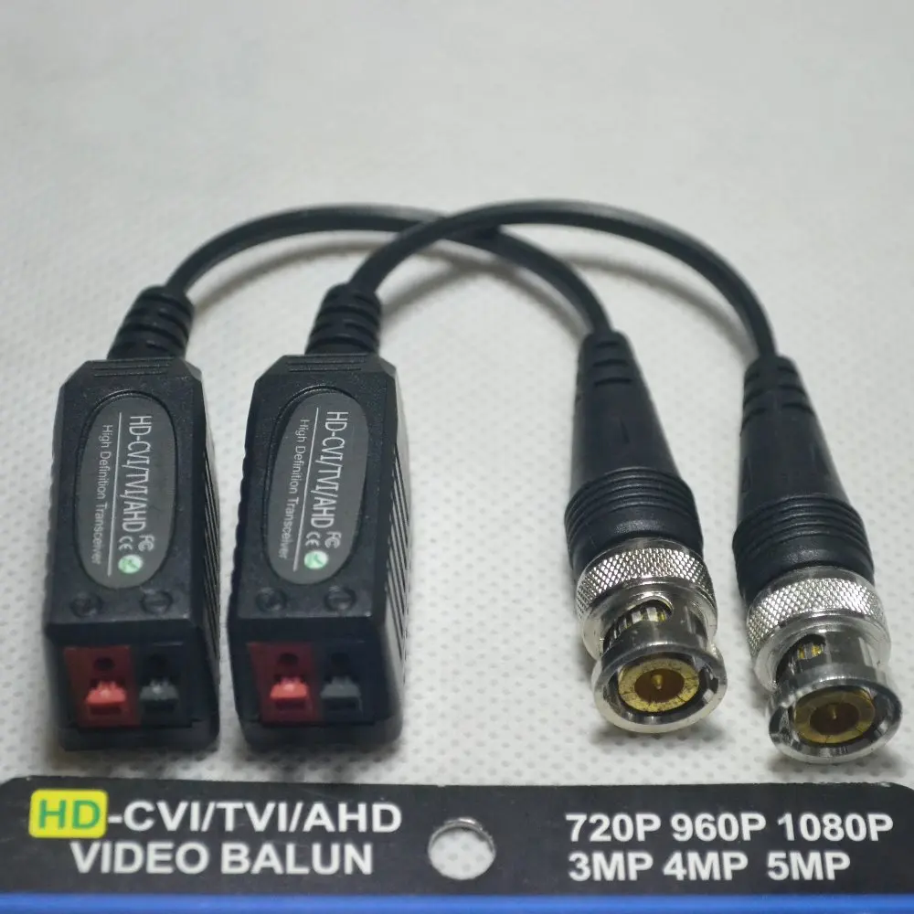 HD видео Balun Twisted BNC CCTV пассивные трансиверы UTP Cat5 CVI TVI AHD 5MP 4MP 3MP 960H 1080P 720P для