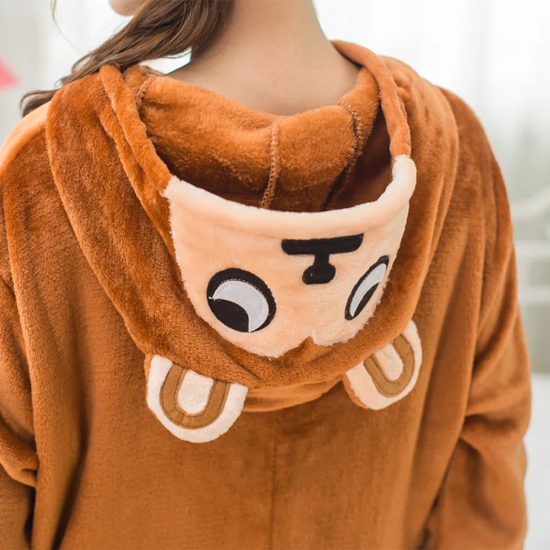 Women Kigurumi Brown Monkey Pajamas Sets Flannel Animal Pajamas Adult Winter Onesies Nightie Pyjamas Sleepwear Homewear
Women Kigurumi Brown Monkey Pajamas Sets Flannel Animal Pajamas Adult Winter Onesies Nightie Pyjamas Sleepwear Homewear