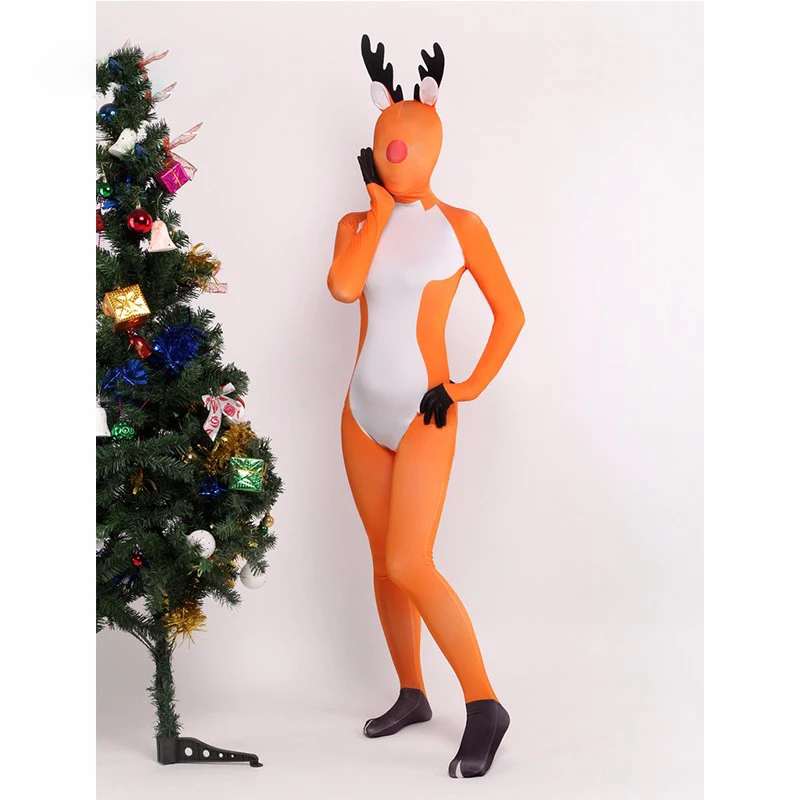 Ainclu Customize Sexy Orance Unisex Deer Spandex Lovely Zentai Suits Jumpsuit Romper Deer Ear Short Tail
Ainclu Customize Sexy Orance Unisex Deer Spandex Lovely Zentai Suits Jumpsuit Romper Deer Ear Short Tail