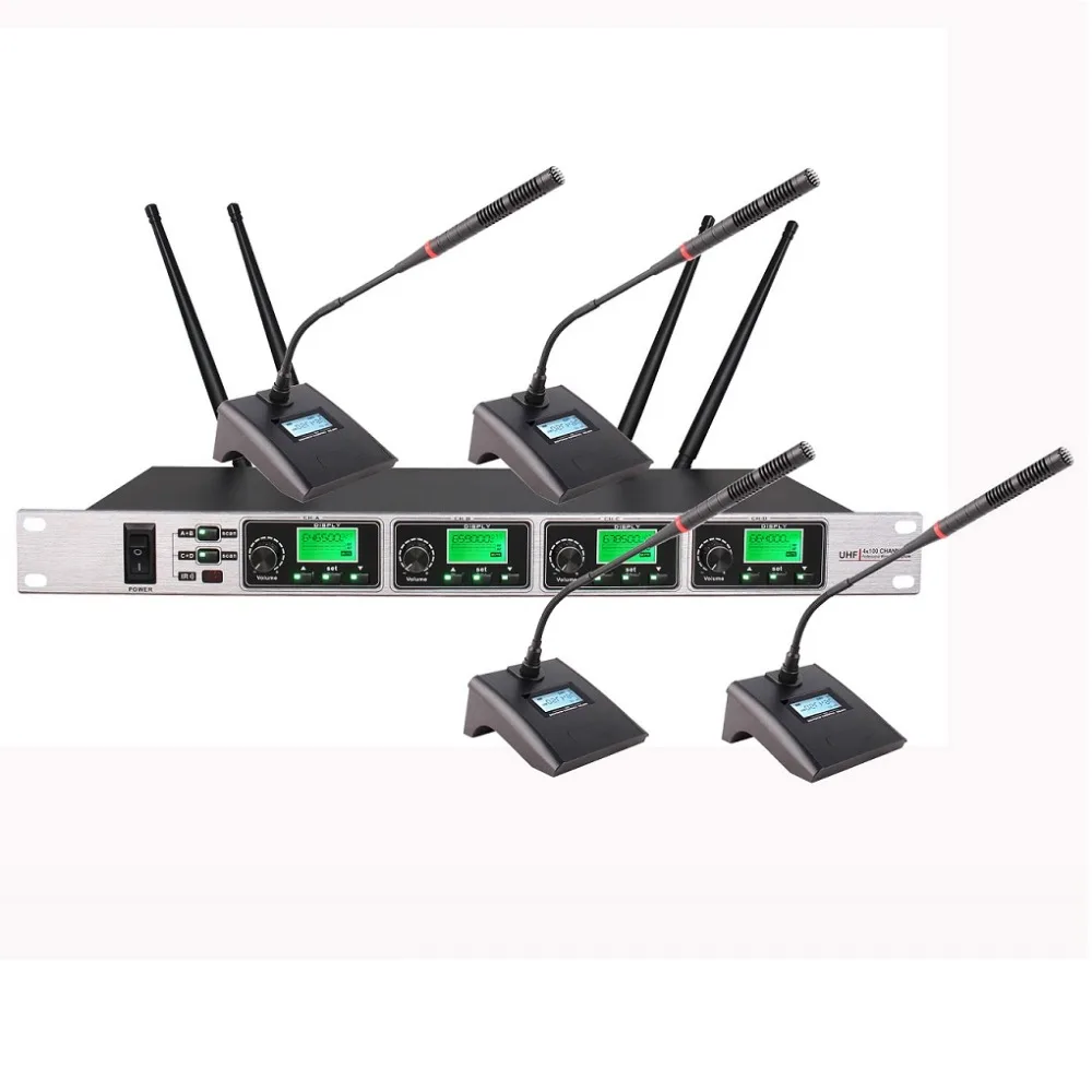 Беспроводной микрофон Bolymic UHF ручной петличный гарнитура PLL 4-канальный