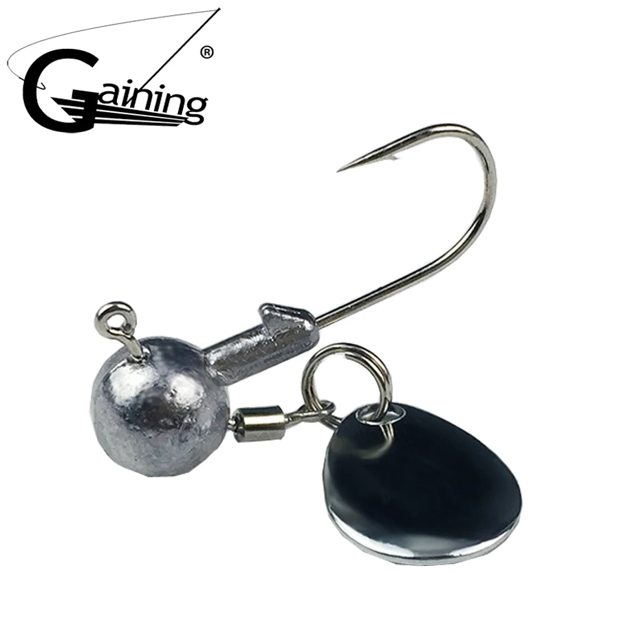 10PCS/Lot Lead Jig Head Fishing Hook 2g -4g Jig Hooks with Rotate Sequins for Soft Fishing Lure Carbon Steel Fishhooks
10PCS/Lot Lead Jig Head Fishing Hook 2g -4g Jig Hooks with Rotate Sequins for Soft Fishing Lure Carbon Steel Fishhooks