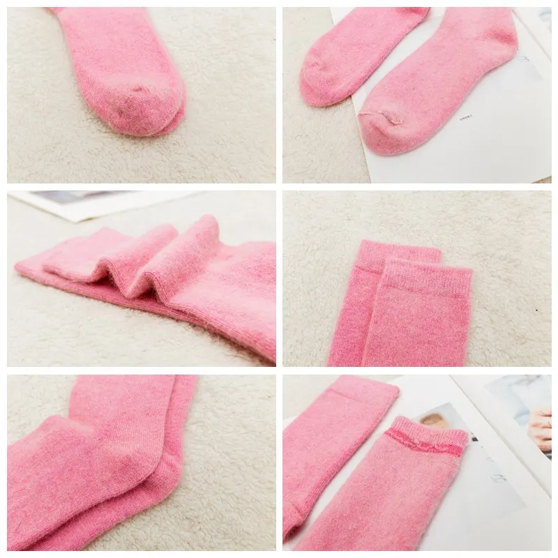 5 Pairs Womens Angora Rabbit Wool Ployester Socks Ladies Comfort Pure Color Winter Thickening Soft Warm Wool Sock LTT9784
5 Pairs Womens Angora Rabbit Wool Ployester Socks Ladies Comfort Pure Color Winter Thickening Soft Warm Wool Sock LTT9784