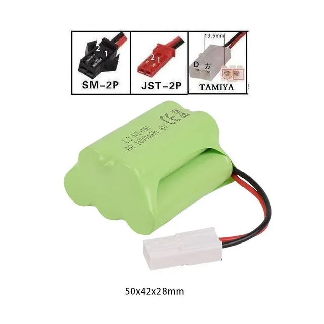 

6v 1800mah T-Style High capacity AA NI-MH rechargeable Battery for electric toys/RC car/RC truck/RC boat Jst /SM /Tamiya plug