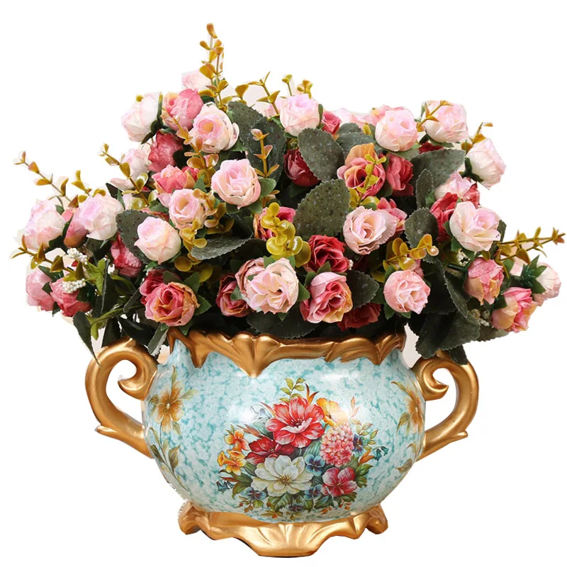ancient ways household decorative vase American ceramic simulation flower suit sitting room place the dried flowers
ancient ways household decorative vase American ceramic simulation flower suit sitting room place the dried flowers