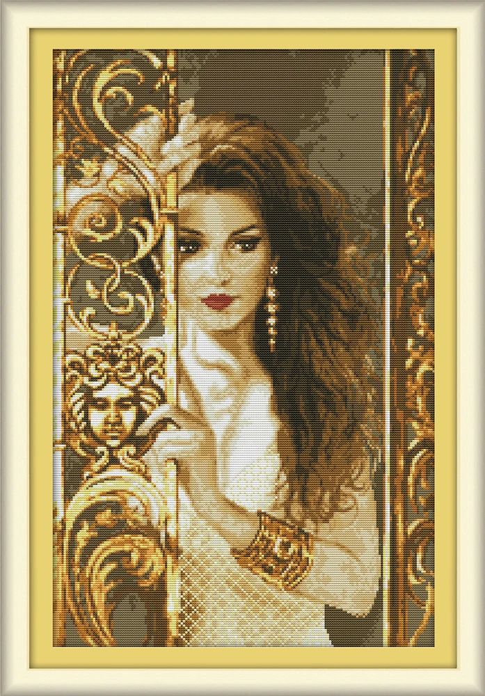 Woman behind the railing cross stitch kit aida 14ct 11ct count print canvas cross stitches needlework embroidery DIY handmade
Woman behind the railing cross stitch kit aida 14ct 11ct count print canvas cross stitches needlework embroidery DIY handmade