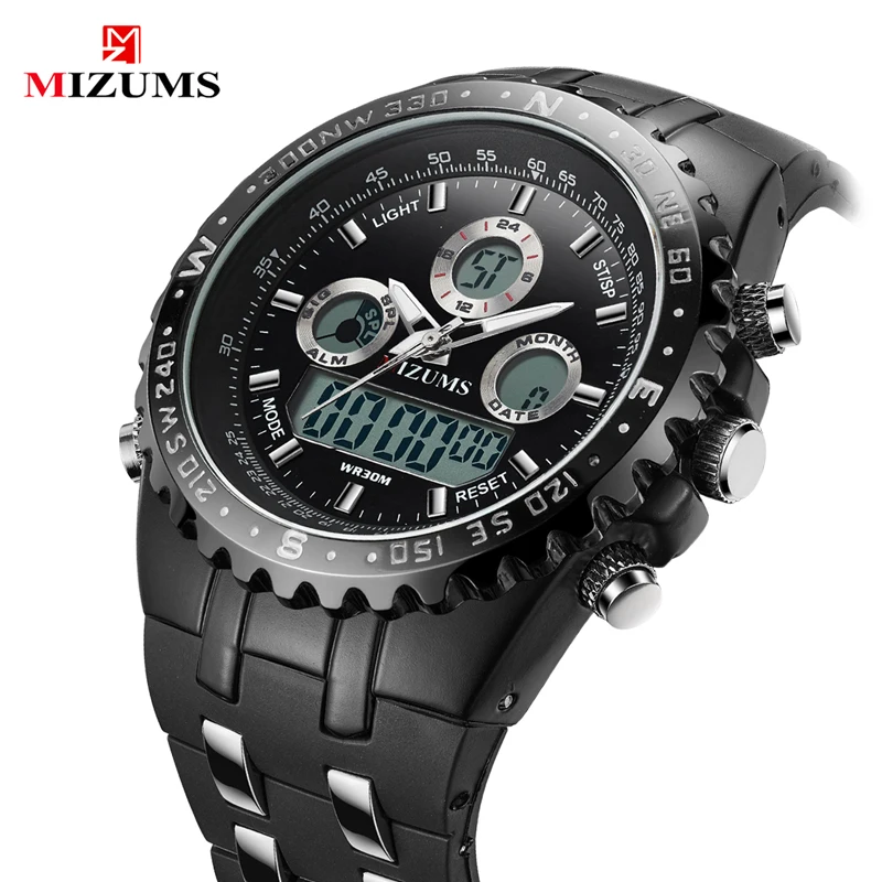 Mizums Luxury Brand Men Analog Digital PU Band Sports Watches Men's Army Military Watch Man Quartz Clock Male Relogio Masculino
Mizums Luxury Brand Men Analog Digital PU Band Sports Watches Men's Army Military Watch Man Quartz Clock Male Relogio Masculino