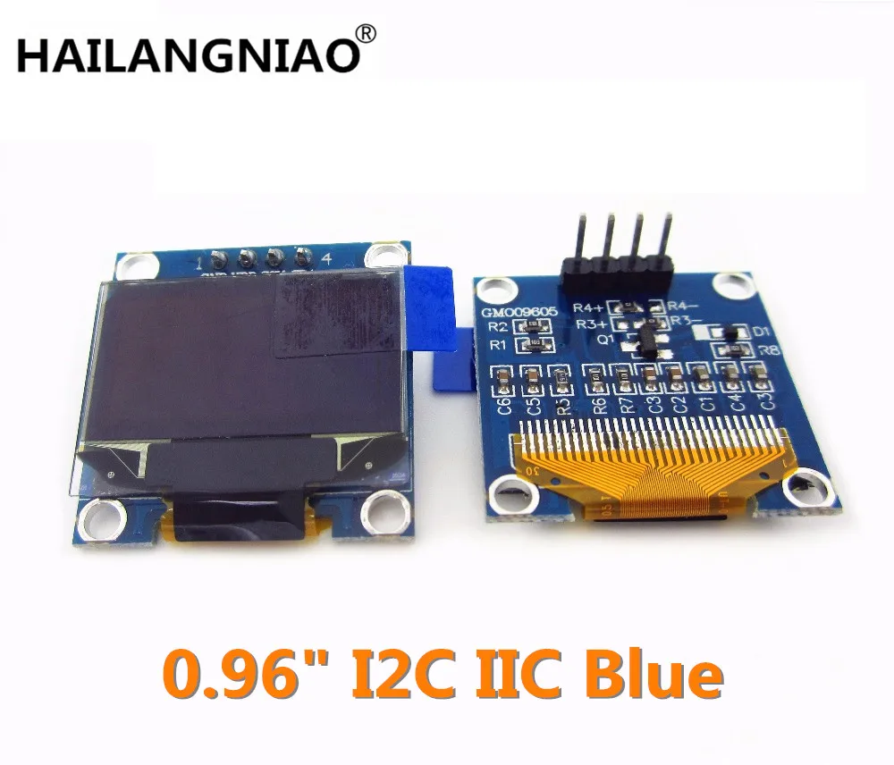 HAILANGNIAO 1pcs 128X64 Blue OLED LCD LED Display Module 0.96" I2C IIC SPI Serial 128*64
HAILANGNIAO 1pcs 128X64 Blue OLED LCD LED Display Module 0.96" I2C IIC SPI Serial 128*64