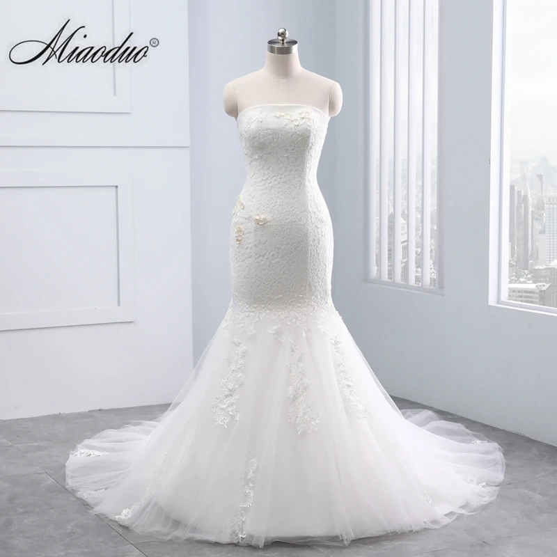 Miaoduo Simple Strapless Lace Wedding Dresses Mermaid femme robe mariage brides dresses for weddings Miaoduo designs Custom Made
Miaoduo Simple Strapless Lace Wedding Dresses Mermaid femme robe mariage brides dresses for weddings Miaoduo designs Custom Made