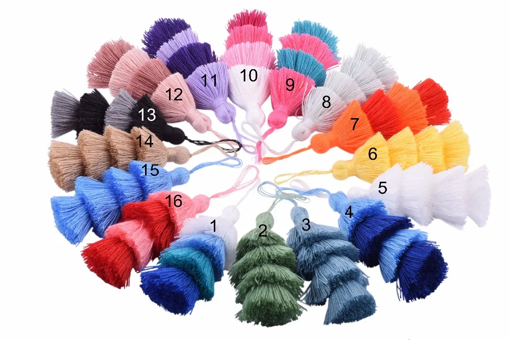 19Colors For Your Chosing-KONMAY 10pcs 3.0''(7.5cm) 4 Layers Craft Jewelry Layered Tassels with Hang Loop
19Colors For Your Chosing-KONMAY 10pcs 3.0''(7.5cm) 4 Layers Craft Jewelry Layered Tassels with Hang Loop
