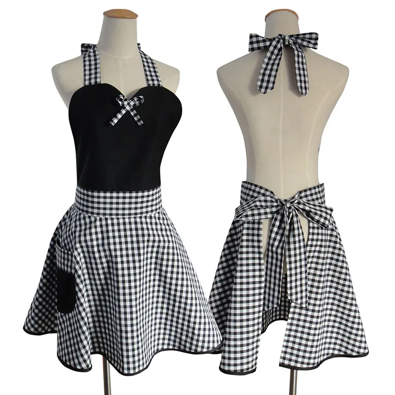 Black Retro Sweetheart Woman Kitchen Apron Salon Hairdresser Cleaning Cooking Cotton Apron Dress Avental de Cozinha Divertido
Black Retro Sweetheart Woman Kitchen Apron Salon Hairdresser Cleaning Cooking Cotton Apron Dress Avental de Cozinha Divertido
