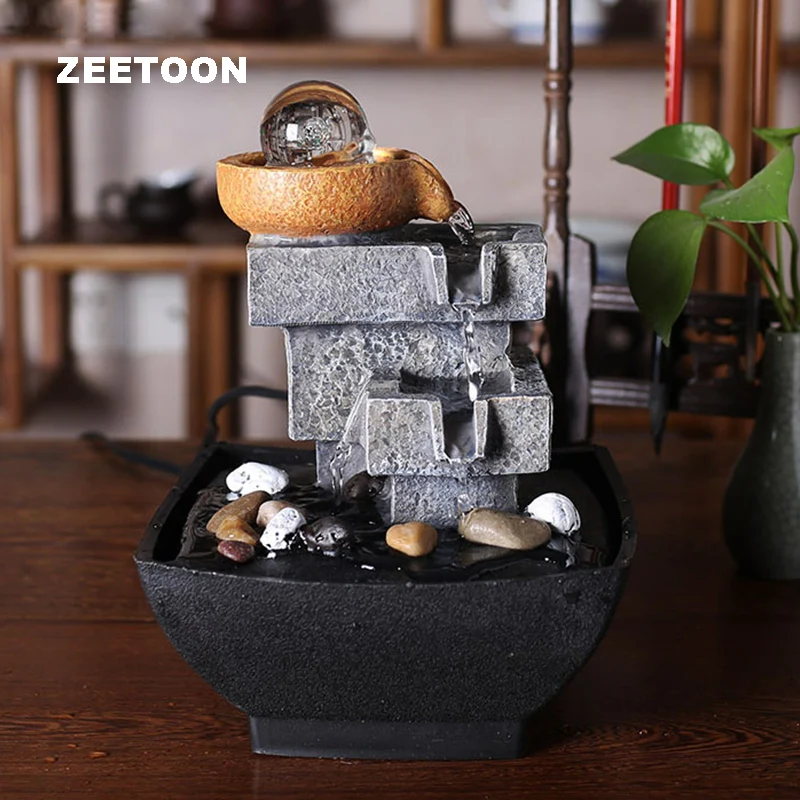 110V - 240V Europe Mini Fountain Water Features Feng Shui Crystal Ball Lucky Desktop Office Water Cycle Ornament Birthday Gift
110V - 240V Europe Mini Fountain Water Features Feng Shui Crystal Ball Lucky Desktop Office Water Cycle Ornament Birthday Gift