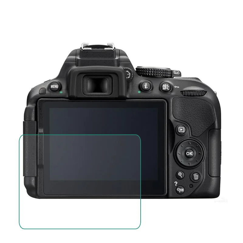 Закаленное стекло протектор для Nikon D5300 D5500 D5600 DSLR камеры ЖК экран Защитная пленка