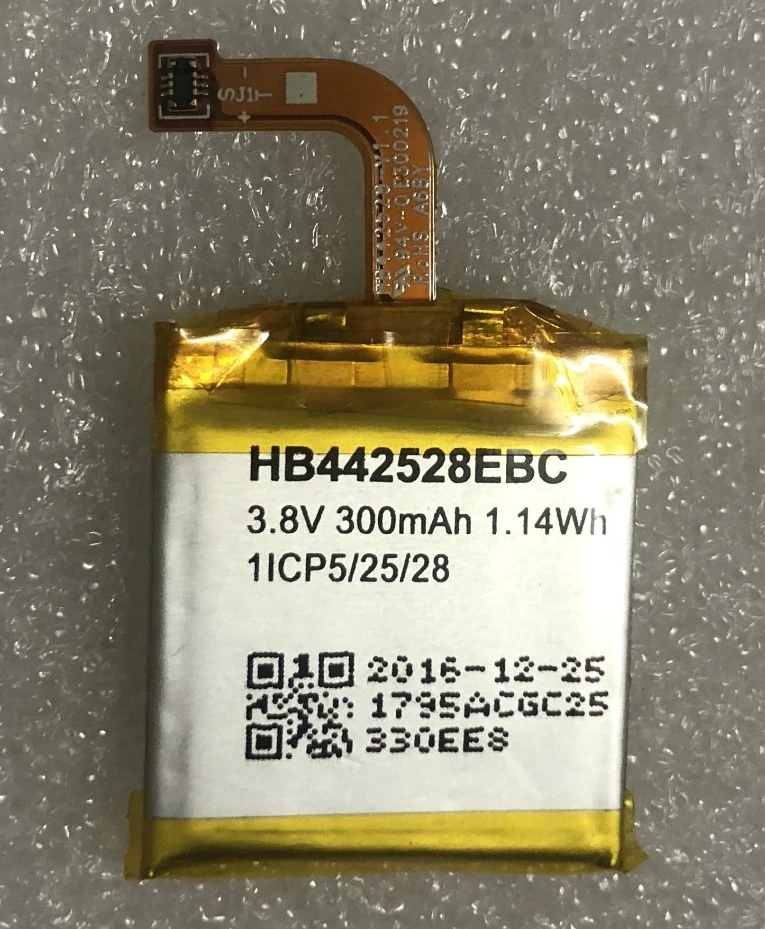 100% Original Battery for HUAWEI Watch 1 Watch1 Li Polymer Rechargeable Bateria Replacement HB442528EBC 1ICP5/25/28 3.8V 300mAh
100% Original Battery for HUAWEI Watch 1 Watch1 Li Polymer Rechargeable Bateria Replacement HB442528EBC 1ICP5/25/28 3.8V 300mAh