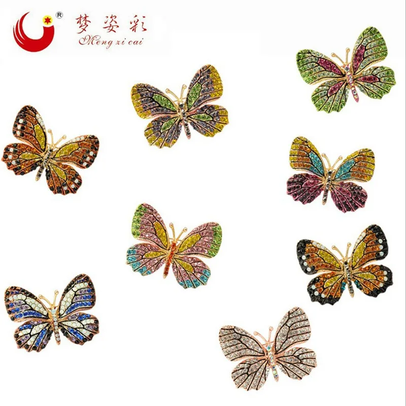 MZC 2022 Fashion Colorful Butterfly Brooch Wedding Crystal Rhinestone Insect Broche Mujer Bouquet Hijab Scarf Pin Eight Colors
MZC 2022 Fashion Colorful Butterfly Brooch Wedding Crystal Rhinestone Insect Broche Mujer Bouquet Hijab Scarf Pin Eight Colors