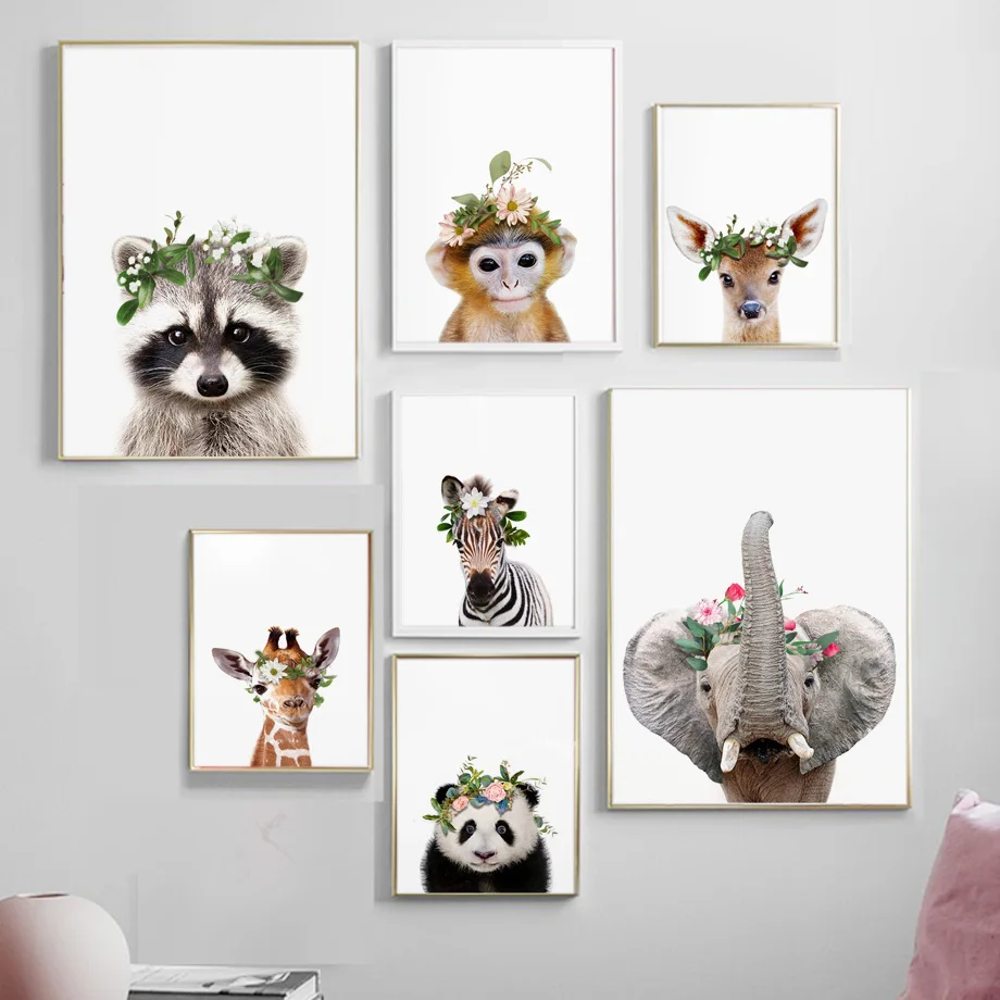 Cute Elephant Monkey Koala Deer Flower Nordic Posters And Prints Wall Art Canvas Painting Nursery Wall Picture Kids Room Decor
Cute Elephant Monkey Koala Deer Flower Nordic Posters And Prints Wall Art Canvas Painting Nursery Wall Picture Kids Room Decor