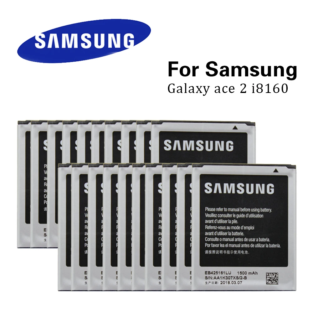 20pcs Battery EB425161LU for Samsung Galaxy S3 Mini J1 mini Ace 2 S7562 S7566 S7568 i8160 i8190 S7582 S7560 S7580 i739
20pcs Battery EB425161LU for Samsung Galaxy S3 Mini J1 mini Ace 2 S7562 S7566 S7568 i8160 i8190 S7582 S7560 S7580 i739