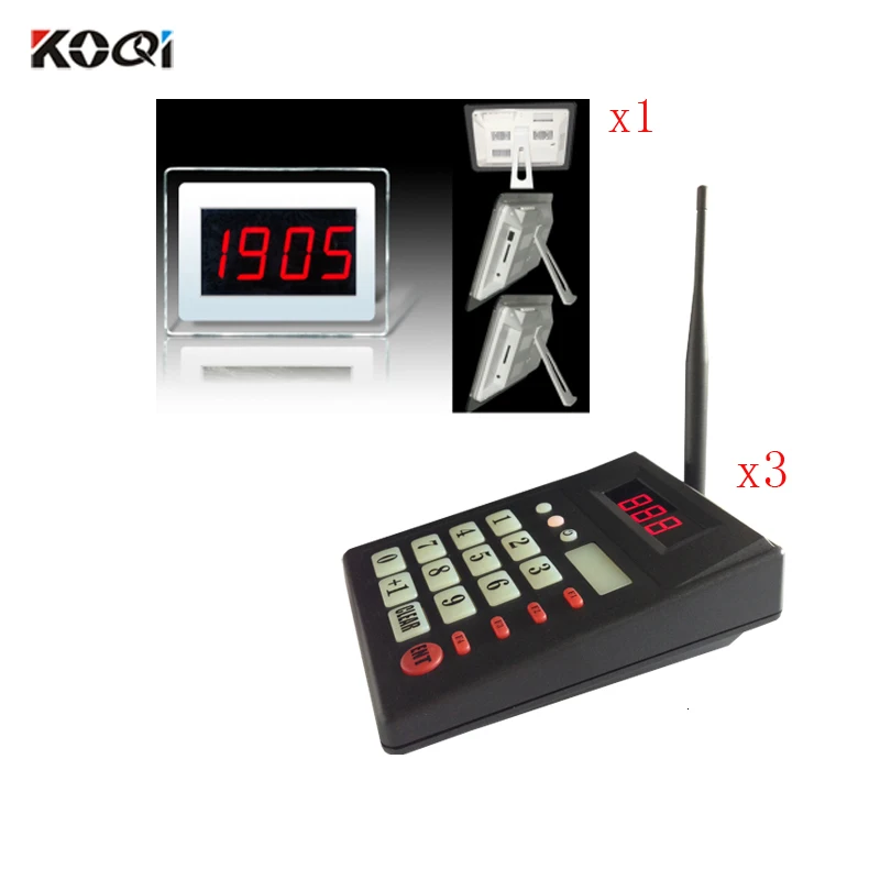 Customer Serivce Calling Queue Paging System Coffee Shop Restaurant Bar Queue Calling Equipment( 1 display + 3 numeric keypad)
Customer Serivce Calling Queue Paging System Coffee Shop Restaurant Bar Queue Calling Equipment( 1 display + 3 numeric keypad)