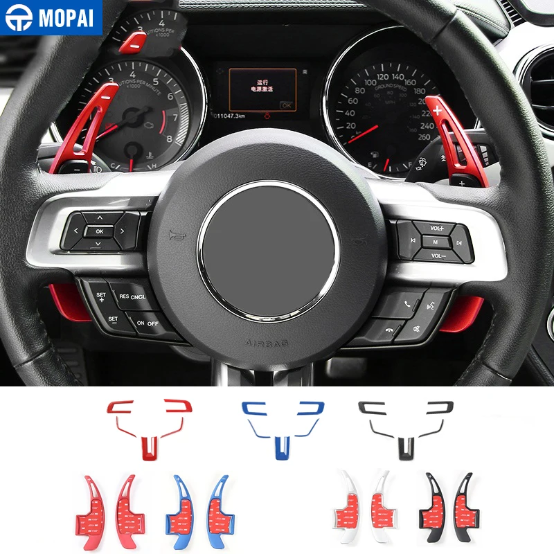 MOPAI Car Interior Steering Wheel Shift Paddle Gear Shift Decoration Cover Trim Stickers for Ford Mustang 2015 Up Car Styling
MOPAI Car Interior Steering Wheel Shift Paddle Gear Shift Decoration Cover Trim Stickers for Ford Mustang 2015 Up Car Styling