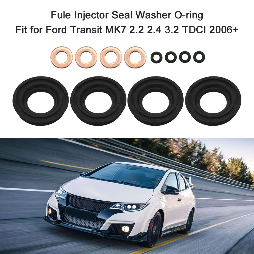 Fule Injector Seal Washer O-ring Fit for Ford Transit MK7 2.2 2.4 3.2 TDCI 2006+ Car Styling | Автомобили и мотоциклы
