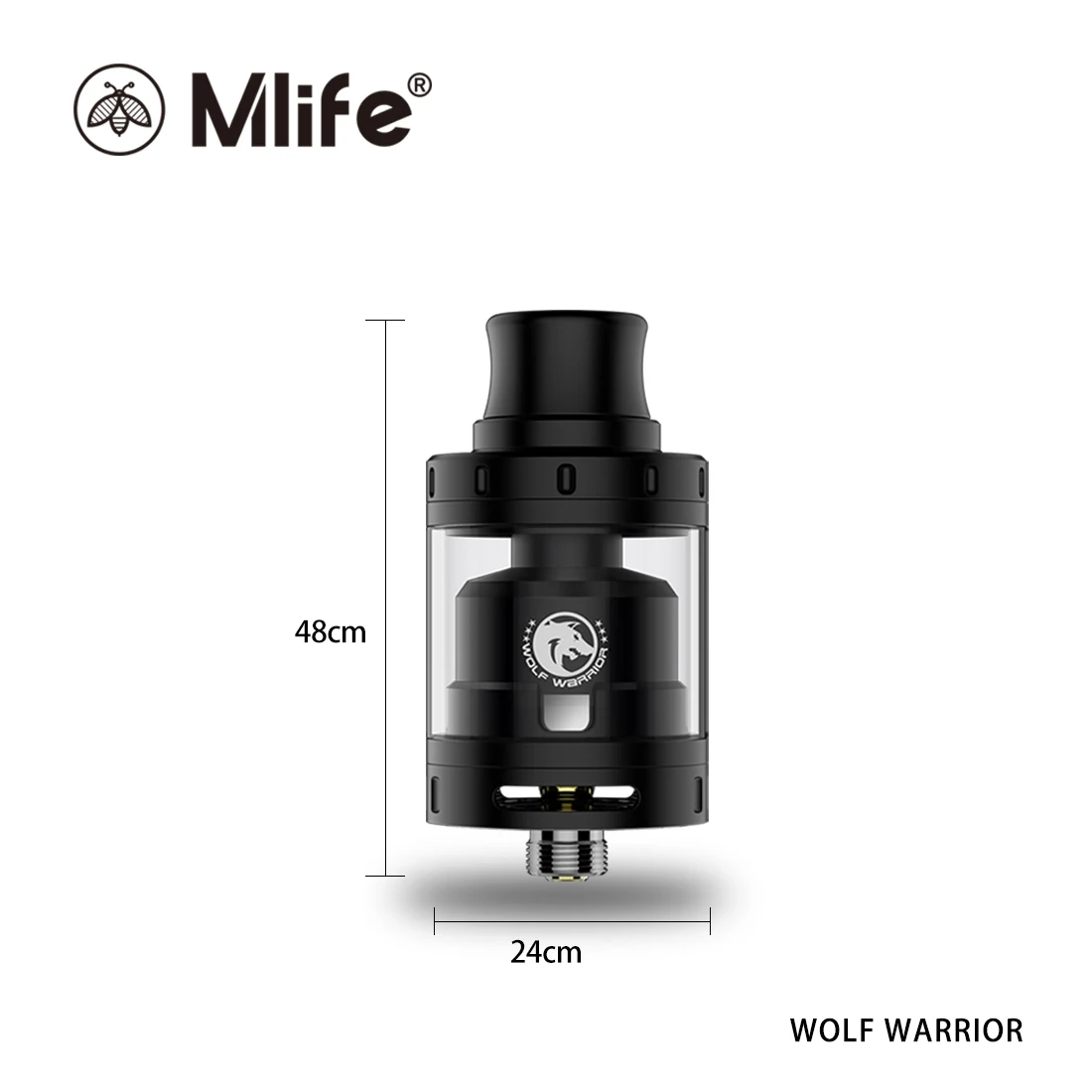 Original Mlife Wolf Warriors Mini RTA atomizer electronic cigarette vaporizer clearomizer Rebuildable 2.0ML
Original Mlife Wolf Warriors Mini RTA atomizer electronic cigarette vaporizer clearomizer Rebuildable 2.0ML