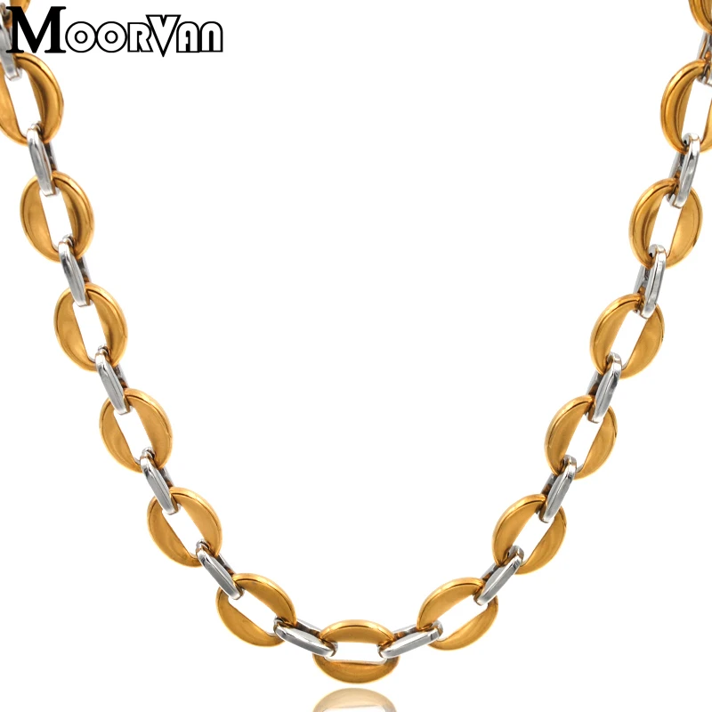 Moorvan Men Cool Necklace 11MM Wide Hollow Beans Stainless Steel Fashion Christmas Gift For Friend,Chain Jewelry VN086
Moorvan Men Cool Necklace 11MM Wide Hollow Beans Stainless Steel Fashion Christmas Gift For Friend,Chain Jewelry VN086