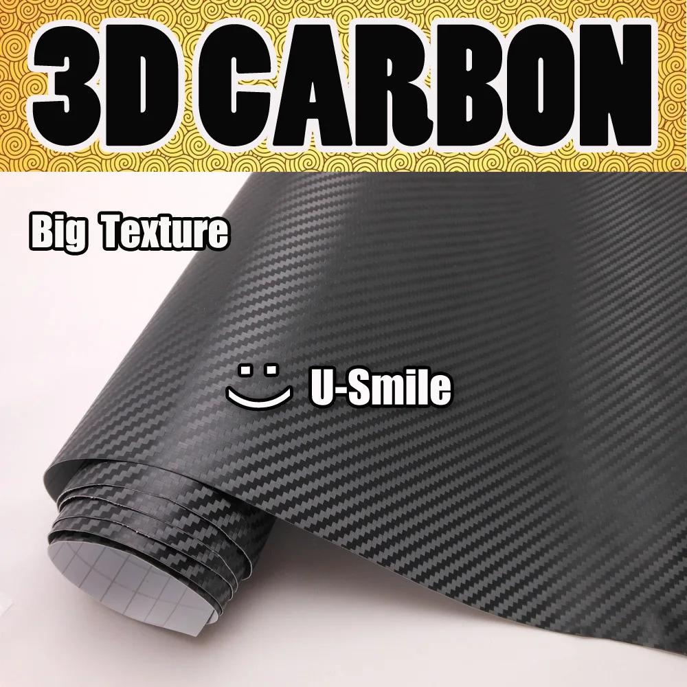 Big Texture Black 3D Carbon Fiber Vinyl Car Wrap Film Roll Black 3D Carbon Wrap Bubble Free For Car Vinyl Wrapping Decal
Big Texture Black 3D Carbon Fiber Vinyl Car Wrap Film Roll Black 3D Carbon Wrap Bubble Free For Car Vinyl Wrapping Decal