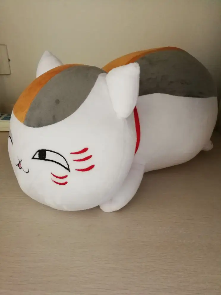 Natsume's Book of Friends Cat teacher plush doll pillow Costume Props ( stand 45cm | bend over 53cm ) Тематическая одежда и
