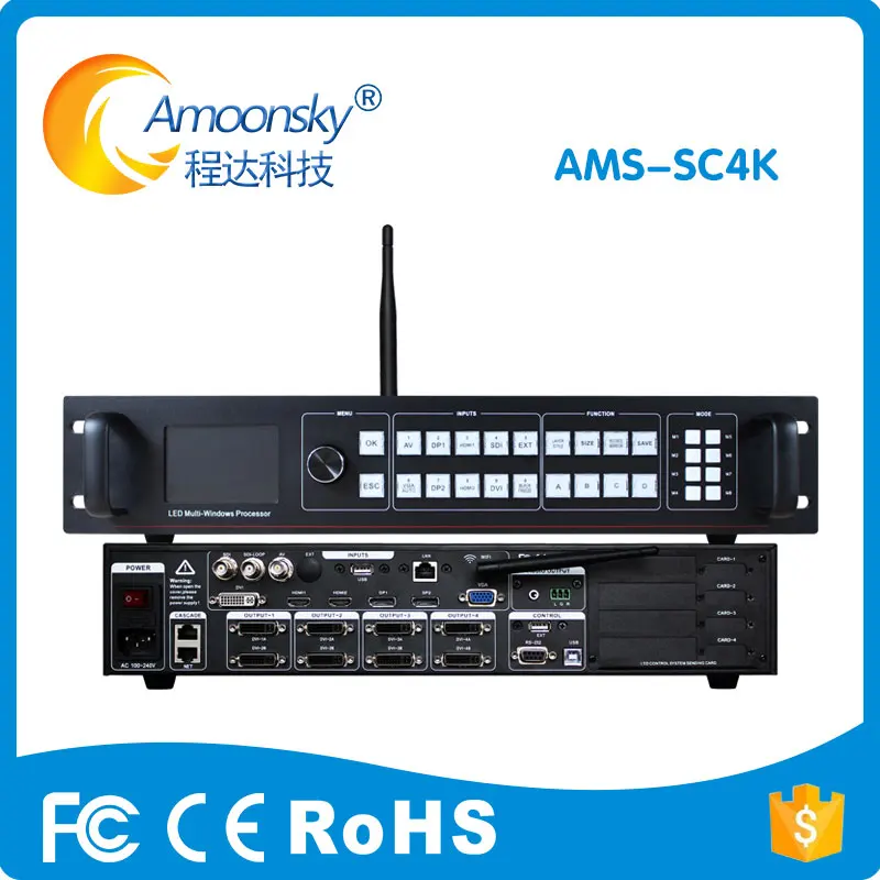 Multifunction SC4K led Video splicer like vdwall lvp609 support linsn ts802d for outdoor led display screen
Multifunction SC4K led Video splicer like vdwall lvp609 support linsn ts802d for outdoor led display screen