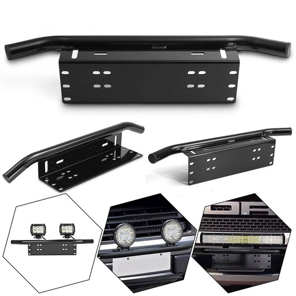 Universal Stainless Steel Front Bumper License Plate Bracket Holder Offroad Light Bar
Universal Stainless Steel Front Bumper License Plate Bracket Holder Offroad Light Bar