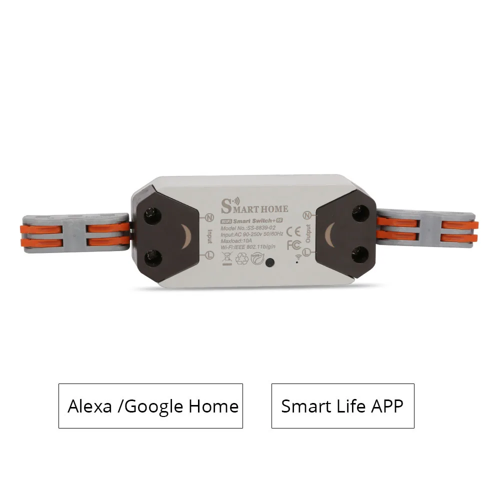 Smart WiFi Switch APP Remote Control Alexa Google Home Control Module DIY Timer AC 90-250V
Smart WiFi Switch APP Remote Control Alexa Google Home Control Module DIY Timer AC 90-250V