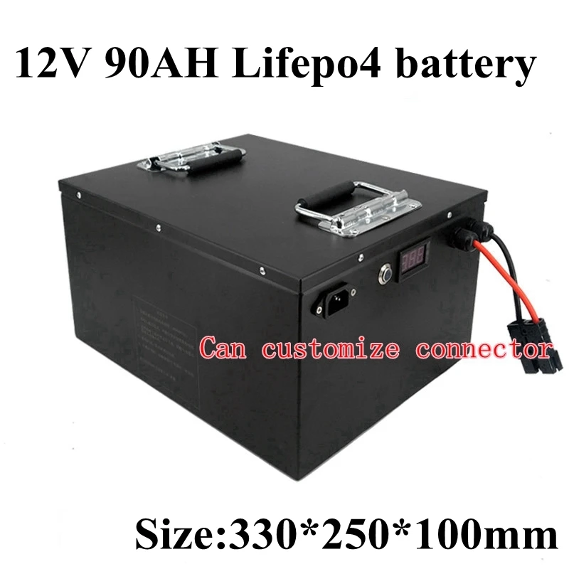 Lithium 12v 90ah Lifepo4 Battery with 100A BMS 4S 12.6V for Caravan Lectronics Compressor Bass Boat Engine RV +10A Charger
Lithium 12v 90ah Lifepo4 Battery with 100A BMS 4S 12.6V for Caravan Lectronics Compressor Bass Boat Engine RV +10A Charger