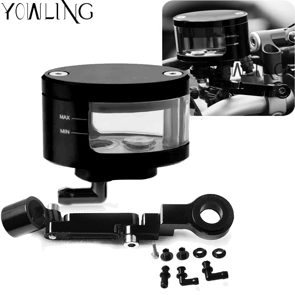 Universal Motorcycle Brake Fluid Reservoir Oil Tank with mounting kit For Yamaha Fazer 600 FZ6S FZ6N FJ-09 FJR 1300/ES TDM 900
Universal Motorcycle Brake Fluid Reservoir Oil Tank with mounting kit For Yamaha Fazer 600 FZ6S FZ6N FJ-09 FJR 1300/ES TDM 900