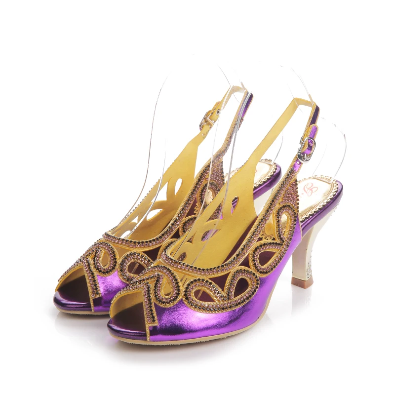 2019 New Exquisite Women's Shoes Summer Purple Stiletto Sandals Rhinestone Hollow Fish Mouth Shoes High Heels 7.5CM
2019 New Exquisite Women's Shoes Summer Purple Stiletto Sandals Rhinestone Hollow Fish Mouth Shoes High Heels 7.5CM