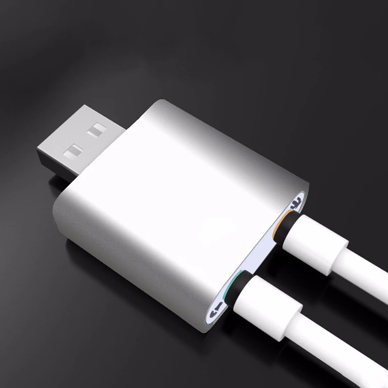 Внешний стереозвук USB-адаптер для Windows и Mac. Plug and play драйверы не требуются (AU-MMSA)