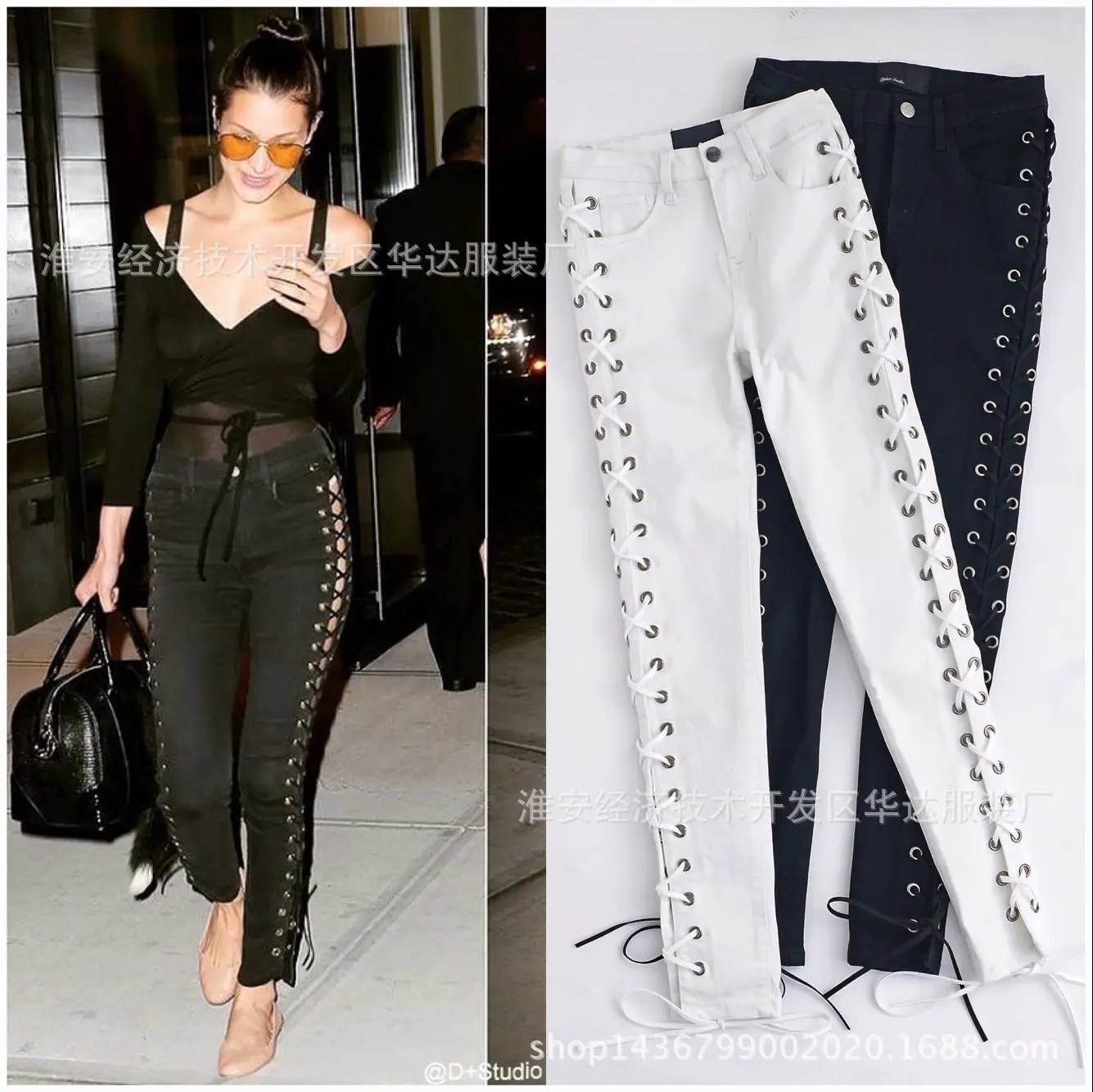 New Europe and the United States modern high waist belt sexy hollow out tight foot female jeans trousers
New Europe and the United States modern high waist belt sexy hollow out tight foot female jeans trousers