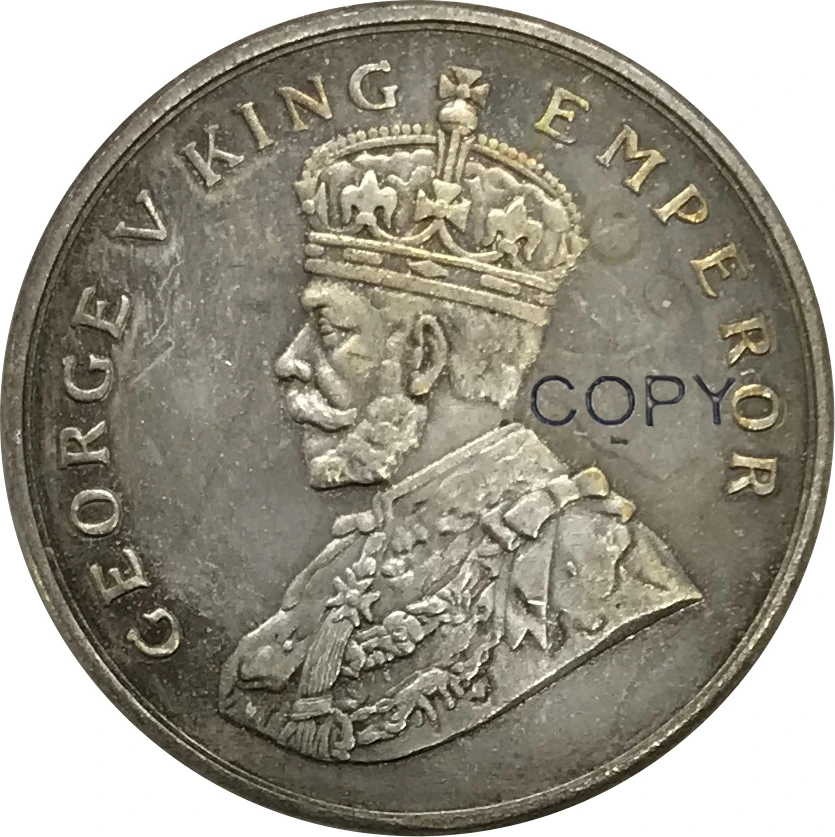 1919 India - British 8 Annas George V Cupronickel Plated Silver Collectibles Copy Coin
1919 India - British 8 Annas George V Cupronickel Plated Silver Collectibles Copy Coin