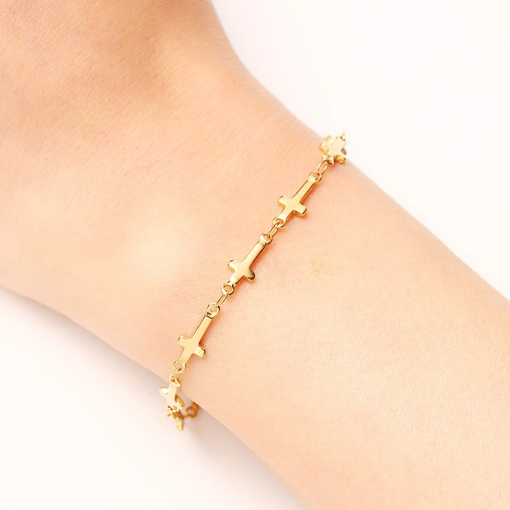 CACANA Stainless Steel Chain Bracelets For Man Women Gold Silver Color For Pendant Cross Donot Fade Jewelry N1778
CACANA Stainless Steel Chain Bracelets For Man Women Gold Silver Color For Pendant Cross Donot Fade Jewelry N1778
