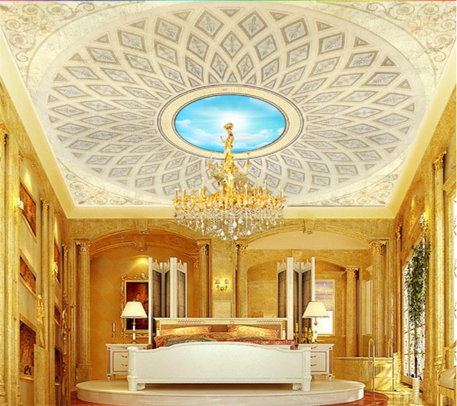 Beibehang Custom Hotel Living Room Ceiling 3d Wallpaper European Classical Pattern Sky Ceiling 3d wallpaper papel murals
Beibehang Custom Hotel Living Room Ceiling 3d Wallpaper European Classical Pattern Sky Ceiling 3d wallpaper papel murals