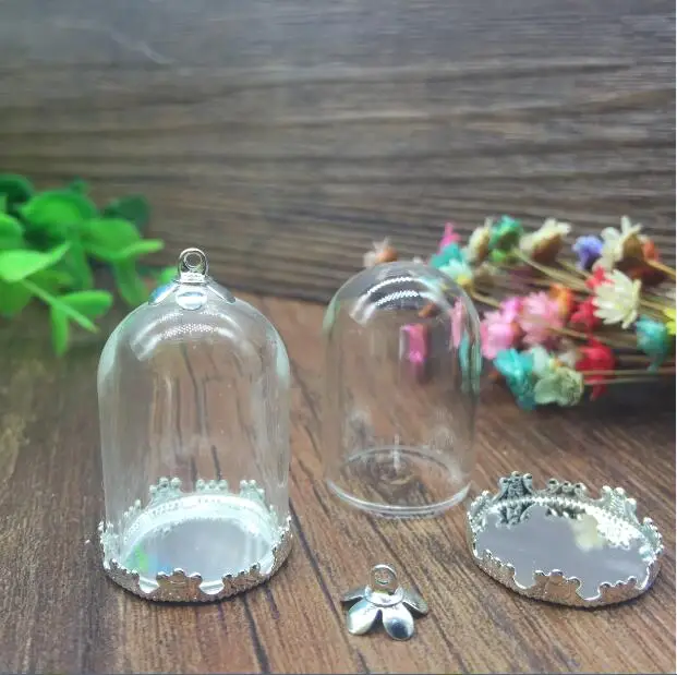 100sets/lot 30*20mm tube glass globe with silver plated color crown base cap set glass vials pendant glass bottle accessories
100sets/lot 30*20mm tube glass globe with silver plated color crown base cap set glass vials pendant glass bottle accessories