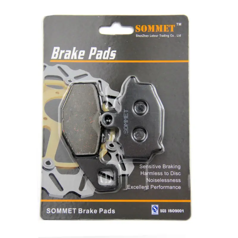 

SOMMET Motorcycle Front + Rear Brake Pads Disks for Kawasaki EX 650 Ninja 650 R (06-14) EX650 650R LT229-231-192